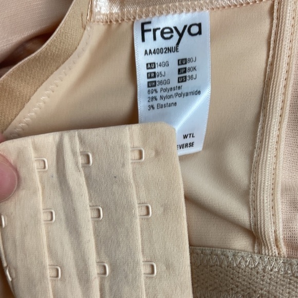 Freya Active NWT Core Underwire Supportive Sports Bra Tan Cream 36J Gym Workout - Picture 11 of 13